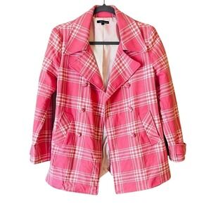 Tailor New York Pink Plaid BlazerJacket Barbie Core Clueless‎